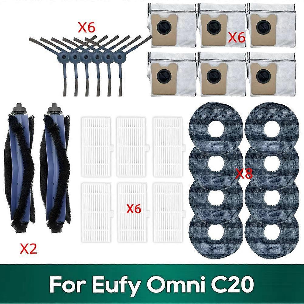 Zubehör Für Den Eufy Omni C20: Staubbeutel, Hepa-filter, Staubrolle, Seitenbürste, Ersatztuch