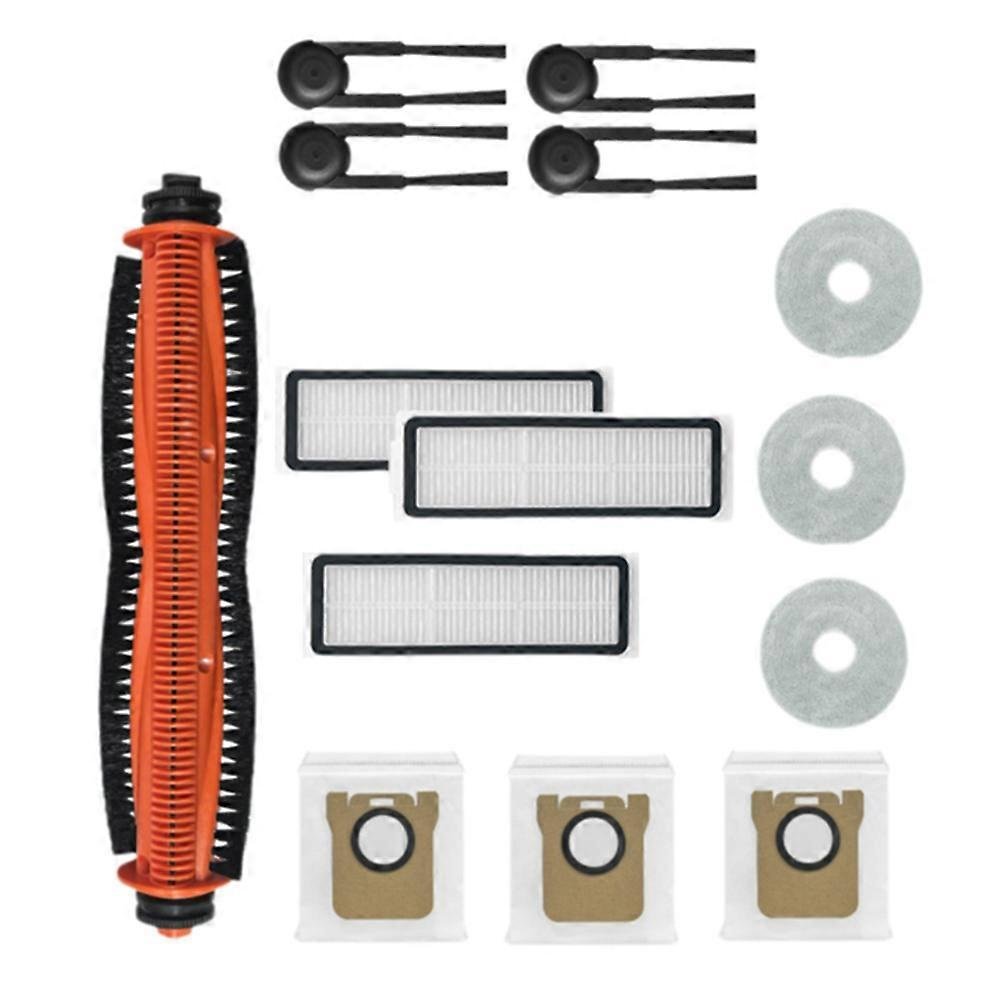 15 Zubehörteile Für Den Xiaomi Mijia M40s/ov31cn Staubsauger: Hauptwalze, Seitenbürste, Hepa-filter, Reinigungstuch Und Staubbeutel.