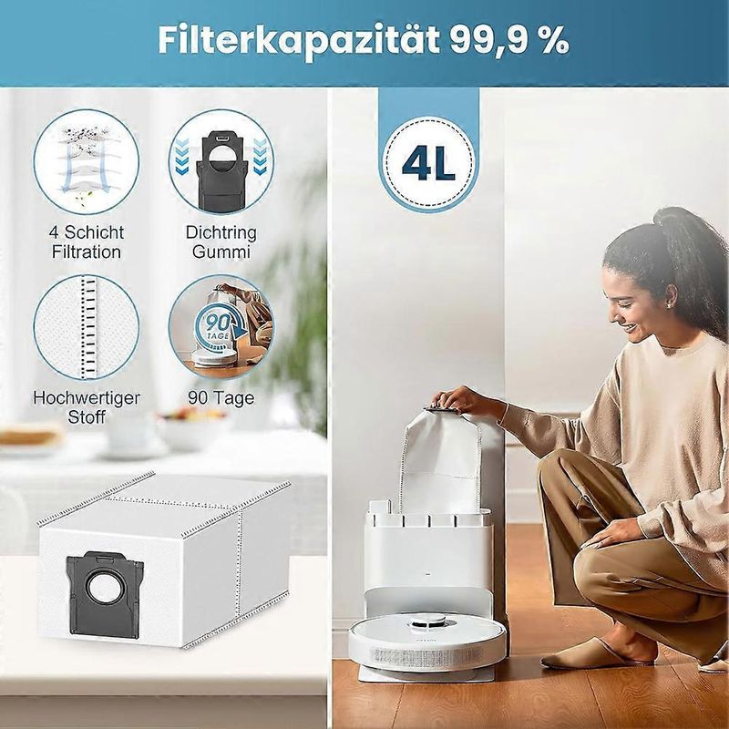 17-teiliges Set Für Den Dreame D10 Plus Gen 2/rld32gd Saugroboter: Hauptbürste, Filter, Staubbeutel Und Reinigungstuch.