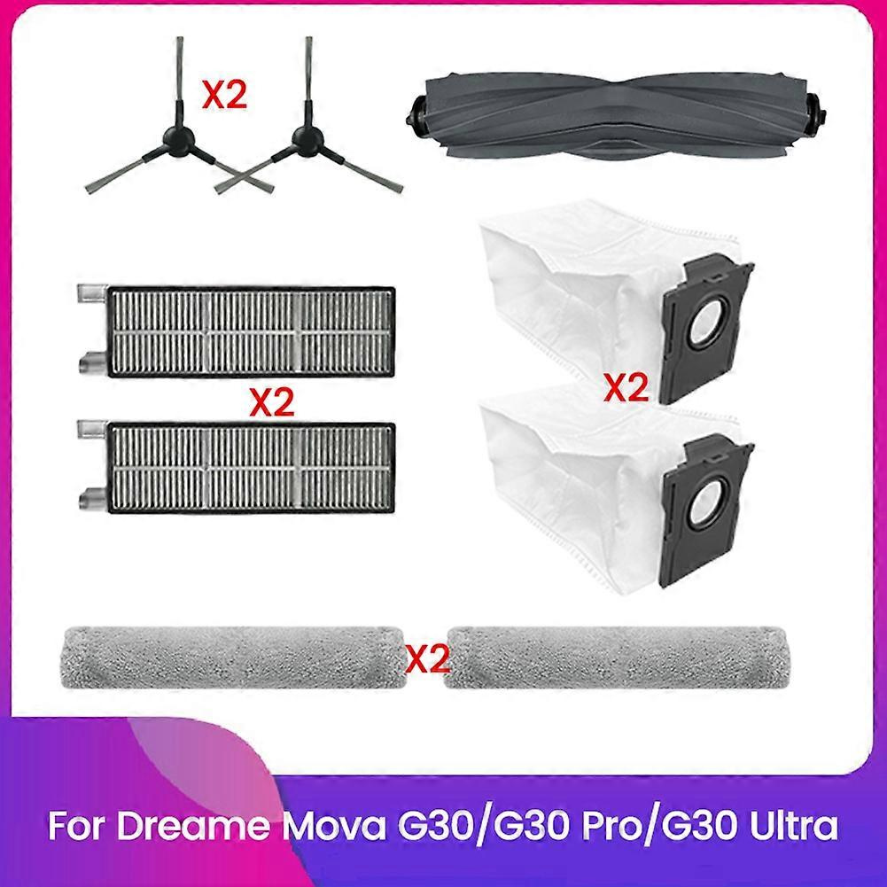 Ersatzteile Für Den Staubsauger Dreame Mova G30/g30 Pro/g30 Ultra: Hepa-filter, Reinigungstuch, Staubbeutel Und Bürste.