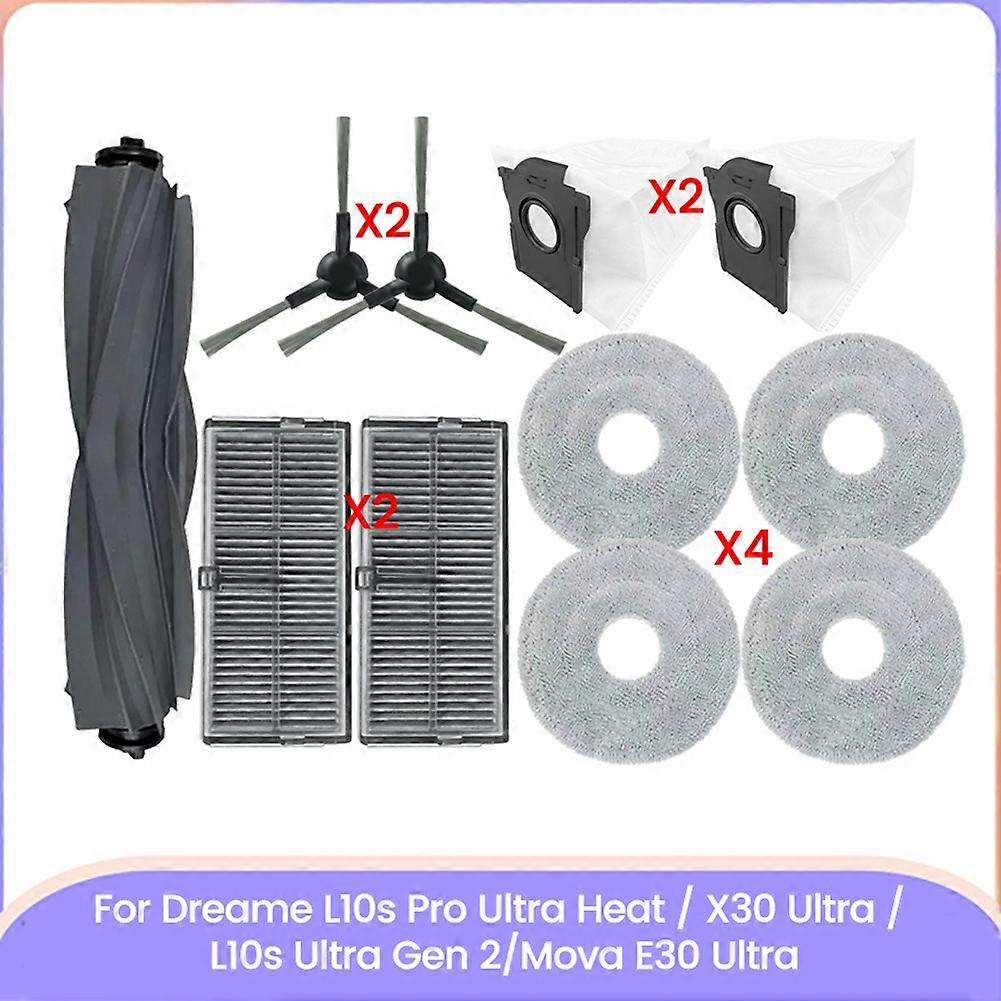 Bürste, Filter, Staubbeutel Und Reinigungstuch Für Dreame L10s Pro Ultra Heat / X30 Ultra / L10s Ultra Gen 2 / Mova E30 Ultra - Ersatzteile