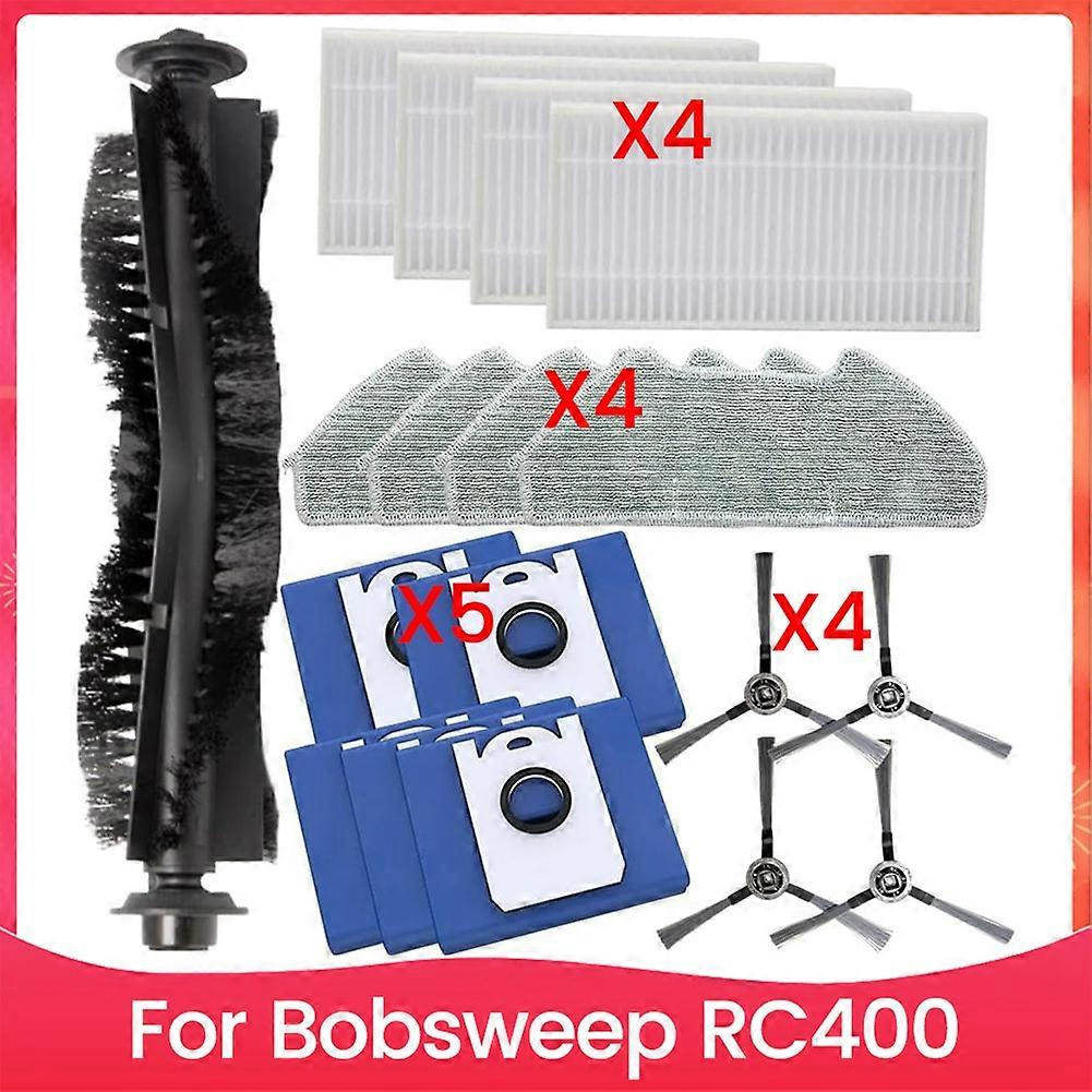 18-teiliges Set Für Den Bobsweep Rc400 Staubsauger: Bürste, Staubbeutel, Filter Und Reinigungstuch.
