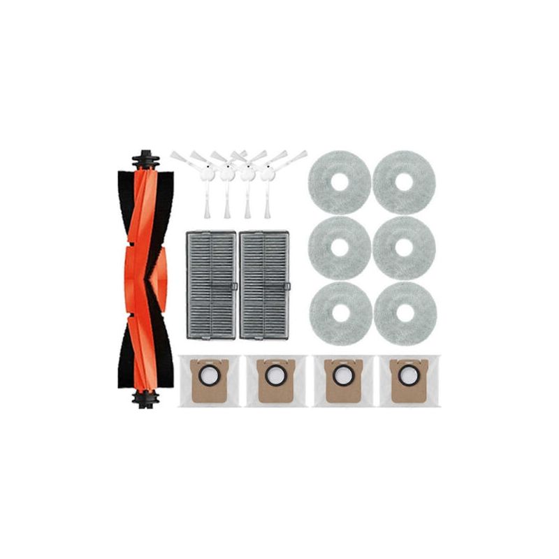 Ersatzteile Für Den Xiaomi Mijia M30s D103cn Saugroboter: Hauptbürste, Hepa-filter, Reinigungstuch Und Staubbeutel.