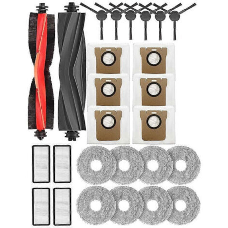 Zubehör Kompatibel Mit Den Saugrobotern Dreame Bot L30 Ultra/l20 Ultra/x20 Pro/x20 Pro Plus: Hauptbürste, Tuch, Staubbeutel Und Filter.