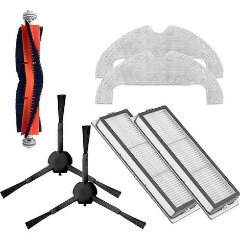 Hauptseitenbürsten-set, Filter Und Reinigungstuch Für Den Xiaomi Vacuum 2 Ultra Saugroboter Stytj05zhmhw – Ersatzteile Für Die Rotierende Bürste