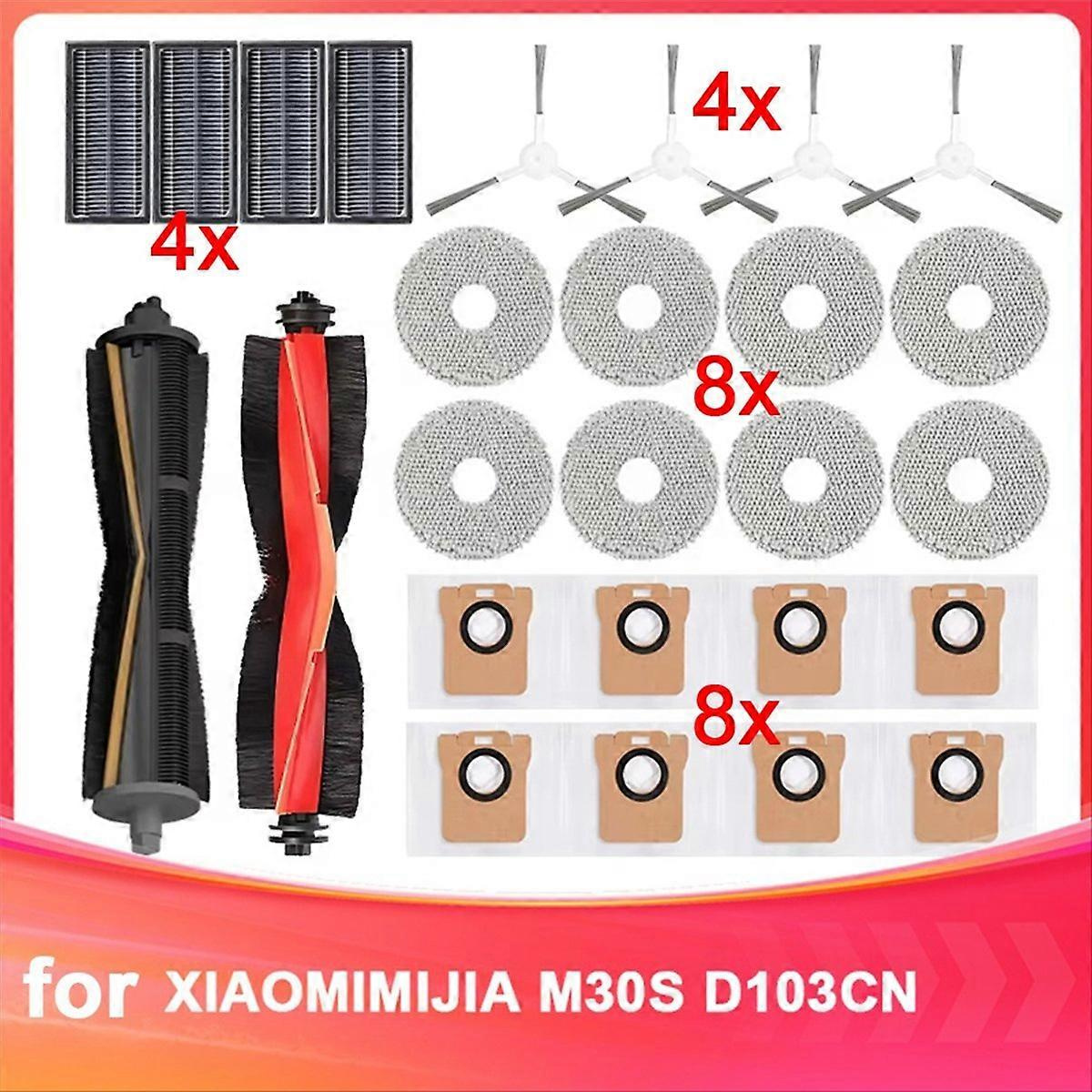 Für Xiaomi Mijia M30s D103cn Saugroboter: Verbrauchsmaterialien Für Hauptbürste, Tuch, Filter Und Seitenbürste.
