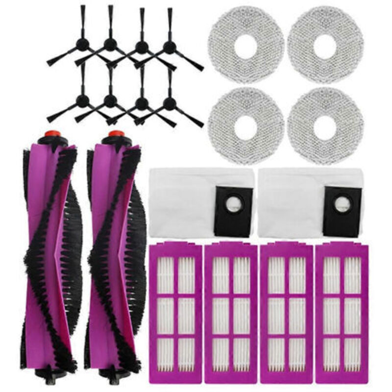 Ersatzteile Für Die Saugroboter Midea V15 Pro, V15 Max, V15 Pro Mini Und Eureka J15 Pro Ultra: Hauptbürste, Hepa-filter, Staubbeutel Und Tuch.