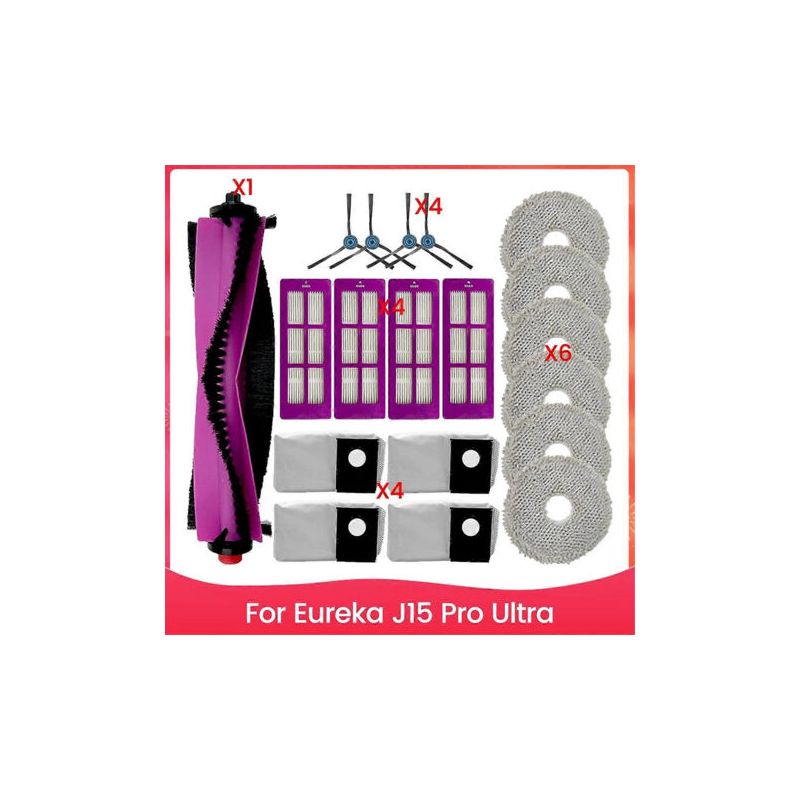 19-teiliges Set Inklusive Bürste, Filter, Staubbeutel Und Reinigungstuch Für Den Eureka J15 Pro Ultra Staubsauger. Zubehör Inklusive.