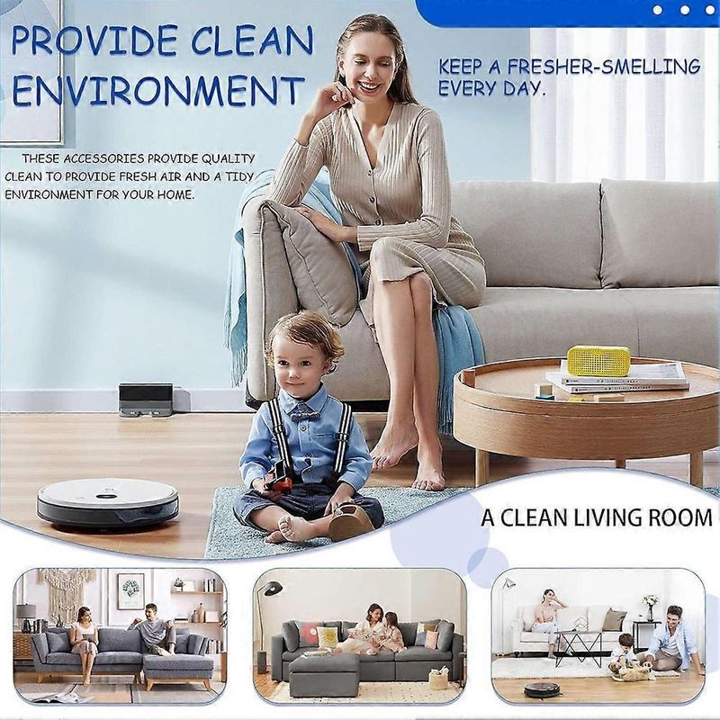 Ersatzteile Für Den Ecovacs Deebot T30s / T30s Combo Saugroboter: Hauptseitenbürste, Hepa-filter, Reinigungstuch, Staubbeutel