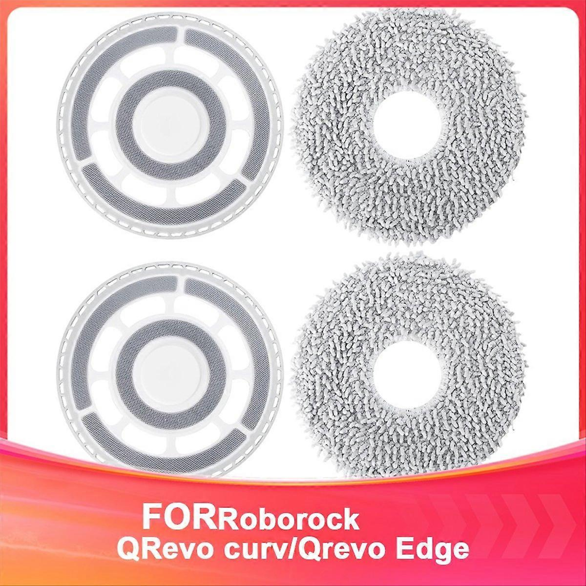 Reinigungstücher Mit Ersatzhalter Für Roborock Qrevo Curv/qrevo Edge Saugroboter