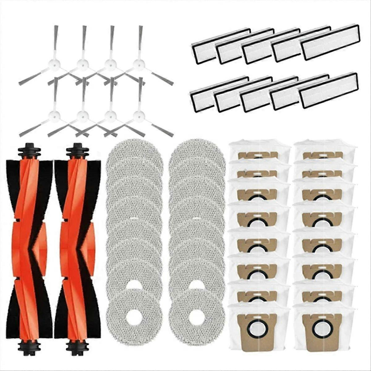 Zubehör Für Den Saugroboter X20+ / X20 Plus: Hauptseitenbürste, Hepa-filter, Reinigungstuch, Ersatzstaubbeutel