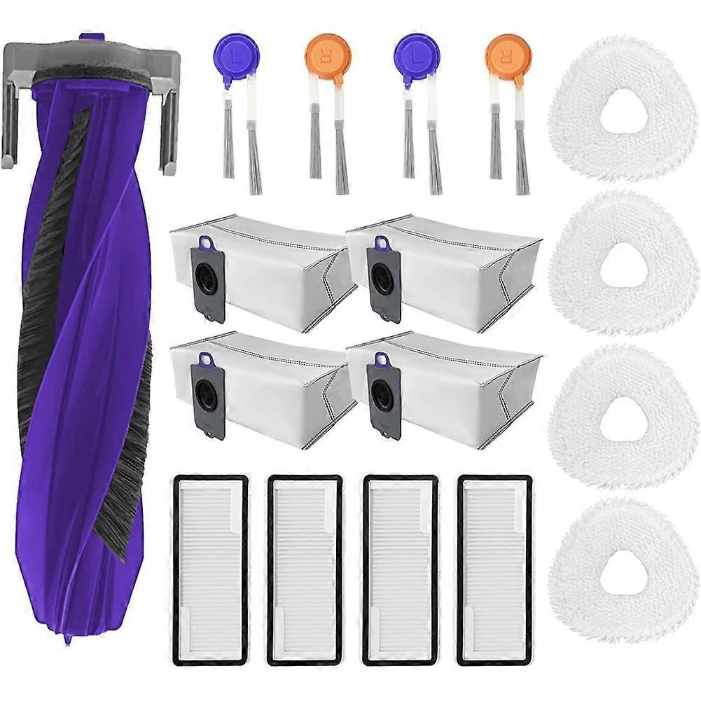 17-teiliges Set: Rotierende Bürste, Seitenbürste, Reinigungstuch, Filter Und Staubbeutel Für Den Narwal Freo Z10 Ultra/freo Z10 Saugroboter.