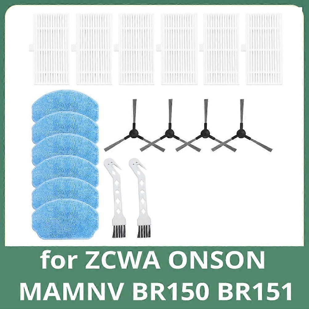 Ersatzteile Für Zcwa Onson Mamnv Br150 Br151 Staubsauger: Filter Und Seitenbürstentuch.