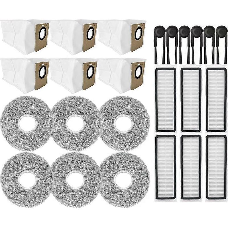 24-teiliges Set Für Den Xiaomi Mijia M40s / Ov31cn Staubsauger: Seitenbürste, Hepa-filter, Reinigungstuch Und Staubbeutel.