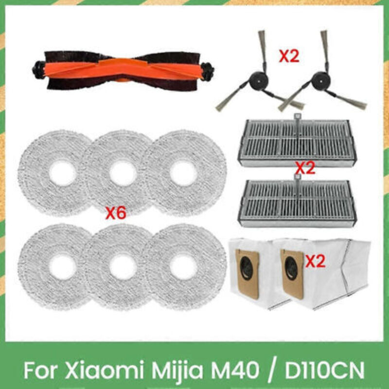 Zubehörset Für Den Xiaomi Mijia Omni M40 / D110cn Staubsauger, Inklusive Bürste, Filter, Staubbeutel Und Reinigungstuch