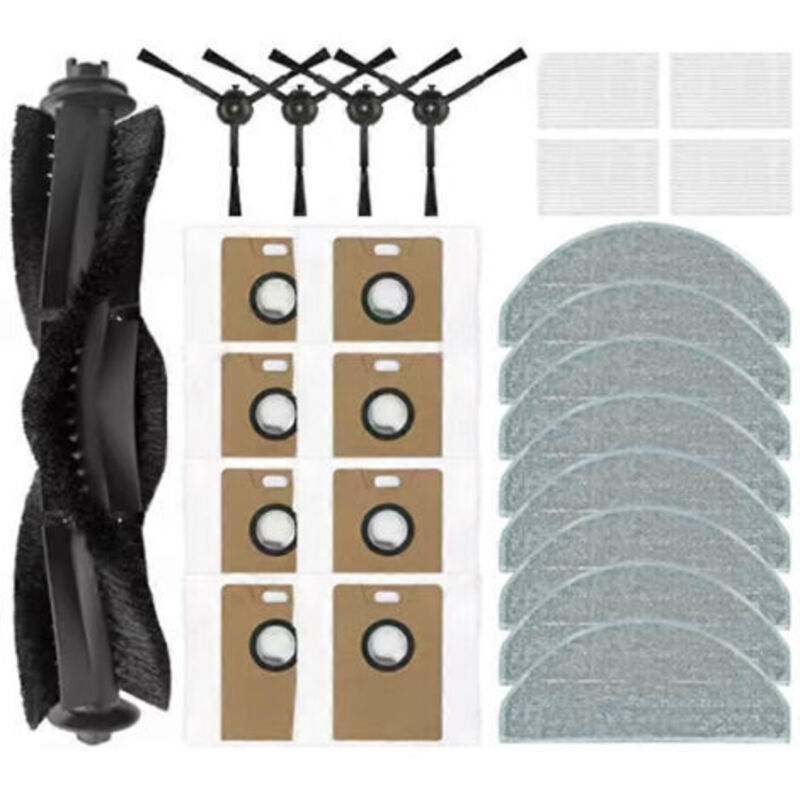 25-teiliges Set Für Lydsto R1 Edge / R1d Edge, Miwhole M9 Lite Und Roidmi Eve Rook Staubsauger: Bürste, Tuch, Filter Und Staubbeutel.