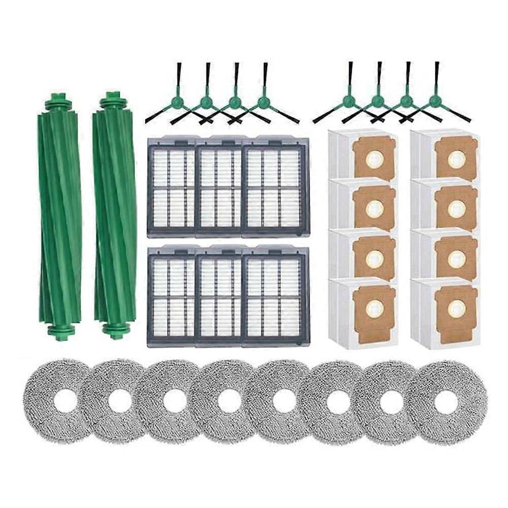 32-teiliges Set Für Den Irobot Roomba Plus 505 Combo / 405 Combo Saugroboter: Bürste, Hepa-filter, Reinigungstuch Und Staubbeutel.