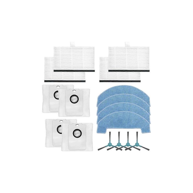 Für Den Conga 2499 Ultra Home Advanced Saugroboter: Seitenbürste, Hepa-filter, Reinigungstuch Und Staubbeutel
