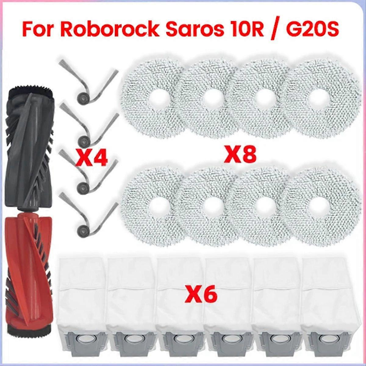 Ersatzteile Für Den Roborock Saros 10r / G20s Ultra Staubsauger: Hauptwalze, Seitenbürste, Reinigungstuch, Staubbeutel, Zubehör