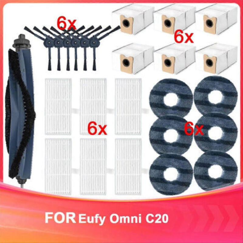 Zubehör Kompatibel Mit Dem Eufy Omni C20: Staubbeutel, Hepa-filter, Bürstenwalze, Seitenbürste, Ersatztuch