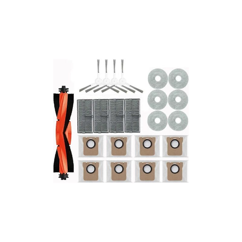 Ersatzteile Für Den Xiaomi Mijia M30s D103cn Saugroboter: Hauptbürste, Hepa-filter, Reinigungstuch, Staubbeutel Und Zubehör.
