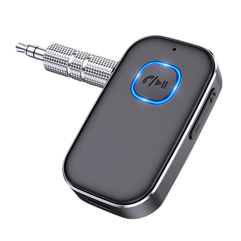 Bluetooth 5.3 Auto-empfänger, 3,5-mm-aux-klinkenadapter Mit Drahtloser Rauschunterdrückung Für Auto-/heimstereoanlagen, Kabelgebundene Kopfhörer, Lautsprecher Und Freisprecheinrichtung