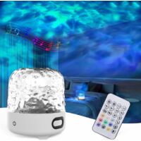 16-farben-led-ozeanwellenprojektor Mit Bluetooth-lautsprecher Und Fernbedienung – Ideal Für Schlafzimmer, Partys, Als Geschenk – Sonstiges
