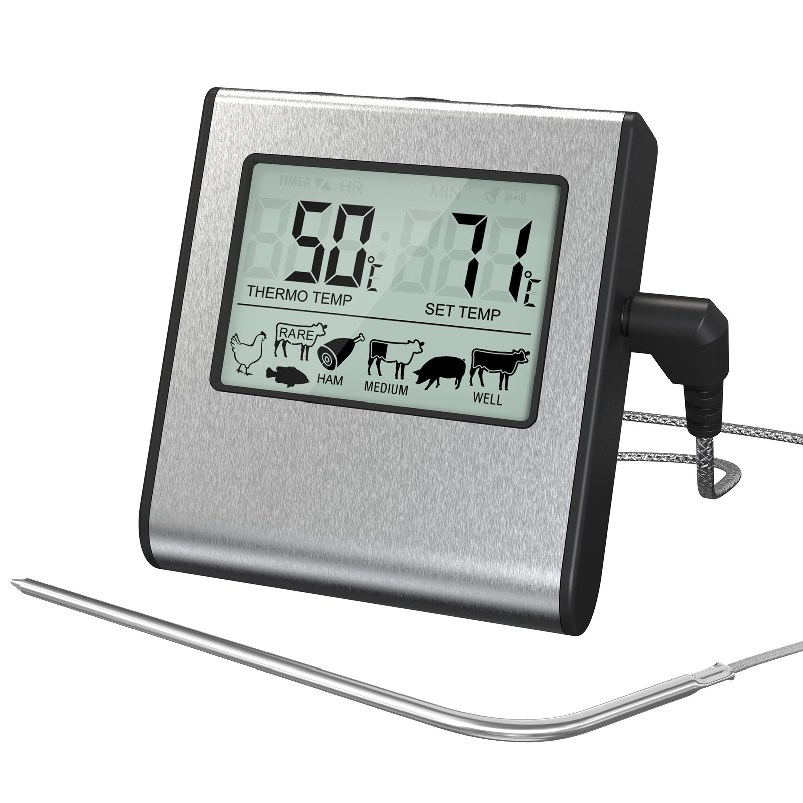Präzises Kochthermometer Für Grillfleisch Und Flüssigkeiten Mit Sonde - Sonstiges