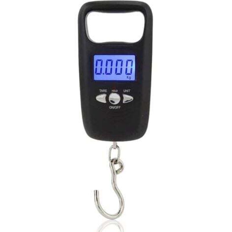 [niemals Verwendet] Gepäckwaage (50 Kg), Tragbare Elektronische Waage Mit Lcd-hintergrundbeleuchtung, Digitale Angelwaage, Kofferwaage, Reisewaage, Haushaltswaage