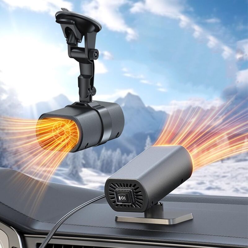 [niemals Verwendet] Auto-entfroster – Tragbarer 12-v-windschutzscheibentrockner – Schnellheizung – Entfeuchter – 360°-verstellung