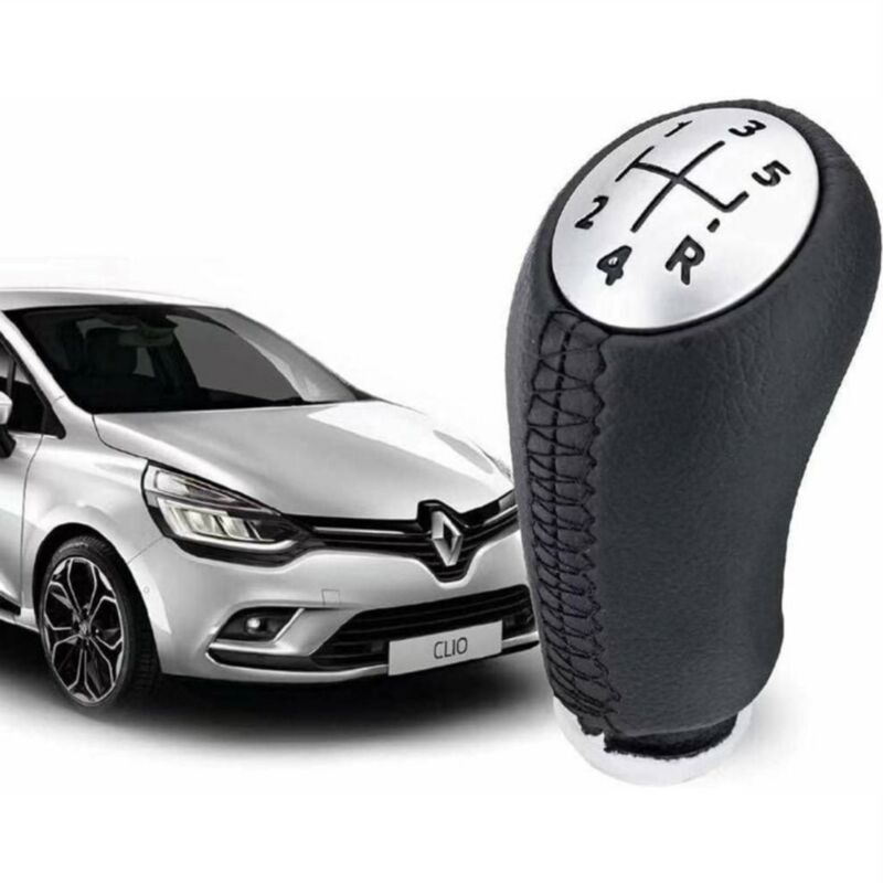 [niemals Verwendet] 5-gang-schaltknauf Aus Pu-leder, Kompatibel Mit Renault Laguna, Megane 2 Und Clio 3 (03-09)