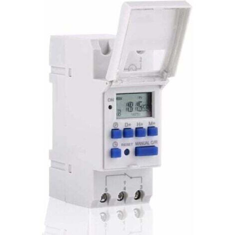 [niemals Verwendet] Lcd-digitaltimer, Programmierbarer Digitaltimer Mit Lcd-anzeige, Wöchentlich Programmierbarer Zeitschalter, 16-fach Ein-/16-fach Ausschalt-timerrelais (220 V) –