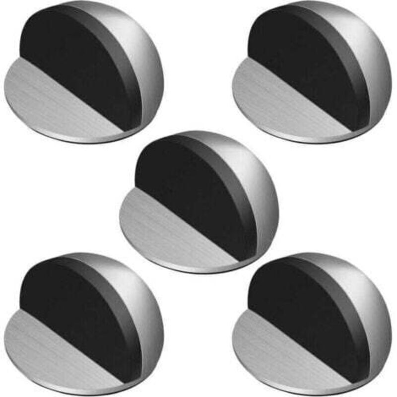 [niemals Verwendet] 5-teiliges Türstopper-set, Selbstklebende Türstopper Aus Edelstahl, Türstopper Mit Gummipuffern, Selbstklebende Türstopper Für Alle Hartböden, Zum Schutz Ihrer Türen Und Wände