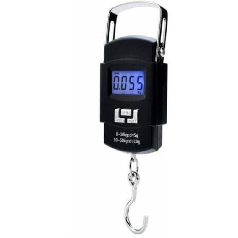[niemals Verwendet] Digitale Gepäckwaage (50 Kg), Hängegepäckwaage, Reisewaage, Heuwaage, Lcd-display Mit Hintergrundbeleuchtung, Reiseküchenwaage