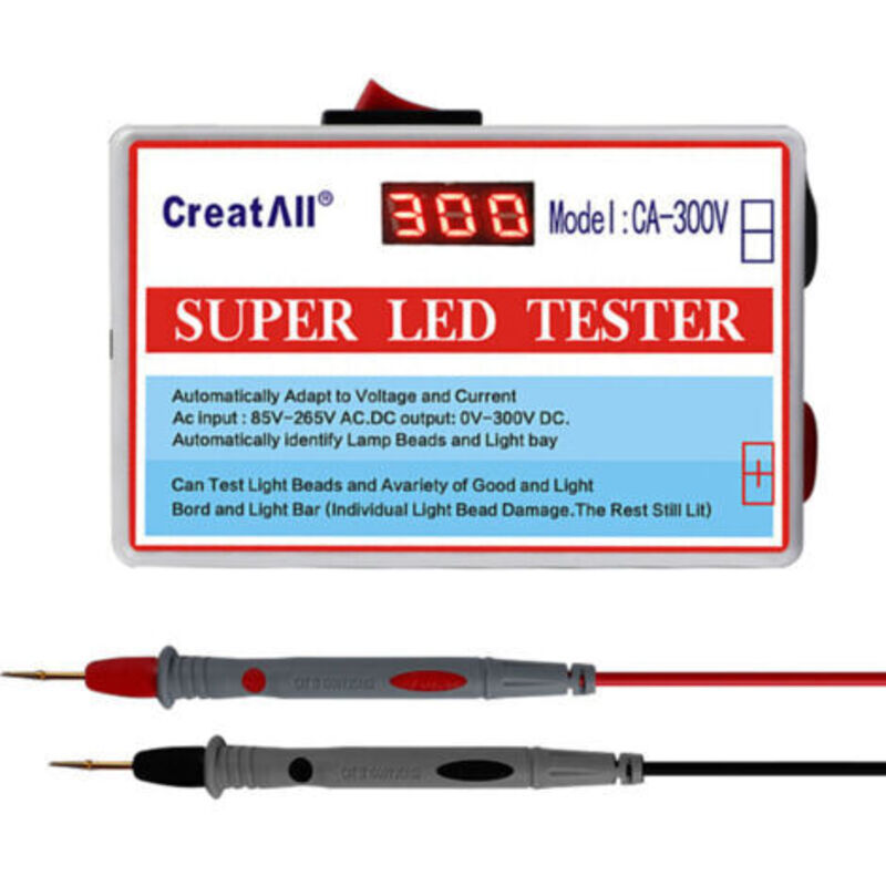 [niemals Verwendet] Ca-300v Tragbarer Led-lampenperlen-lichtleisten-tv-hintergrundbeleuchtungstester, Led-streifenperlen-lampenpanel-testgerät, Kapazitäts-, Dioden- Und Spannungstest Mit Schalter