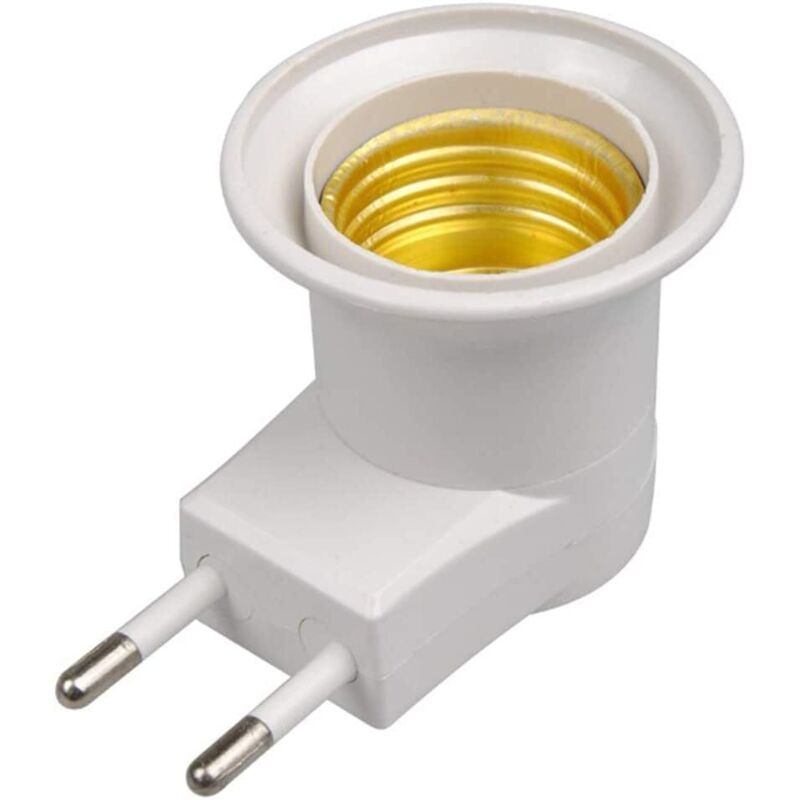[niemals Verwendet] E27-steckeradapter (eu-typ) Für Lampenfassung Mit Ein-/ausschalter (weiß)