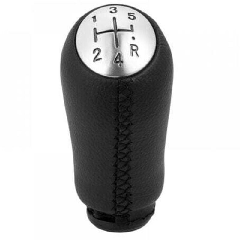 [niemals Verwendet] Stück Schaltknauf Für Renault Clio Iii (2005–2009) Und Megane 2 Laguna (2003–2009), Schwarzes Leder, Mit Adapter