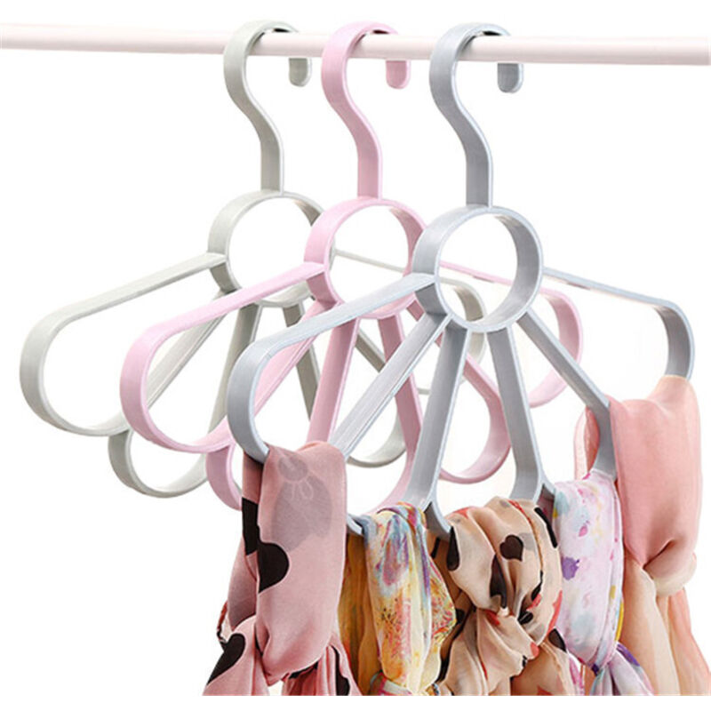 [niemals Verwendet] 3-teiliger Schalaufhänger-organizer, Blütenblattförmiger Schalhalter Mit 5 Blütenblättern Für Schals, Tücher, Krawatten, Gürtel Und Andere Accessoires