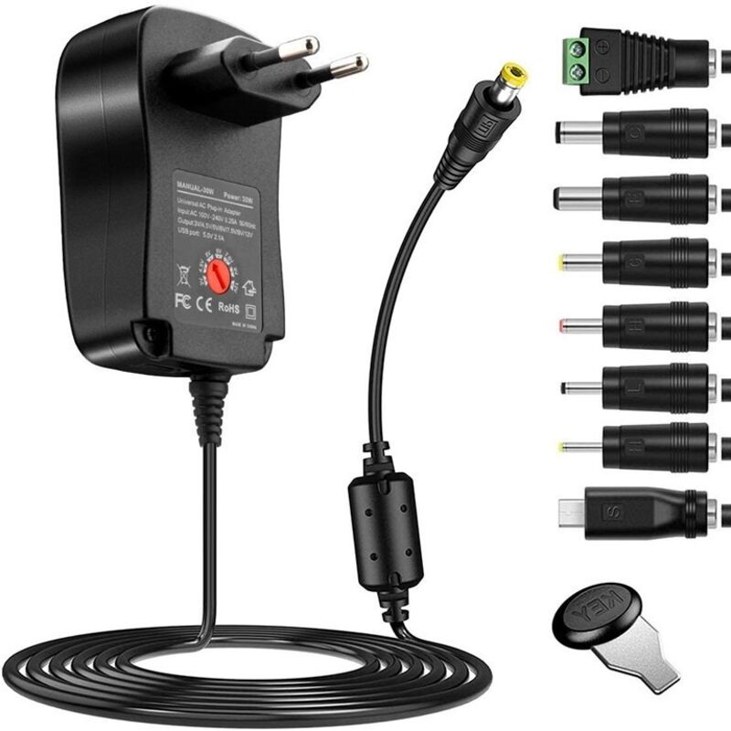 [niemals Verwendet] Universeller Ac/dc-netzadapter, Schaltnetzteil Mit 8 Dc-anschlüssen