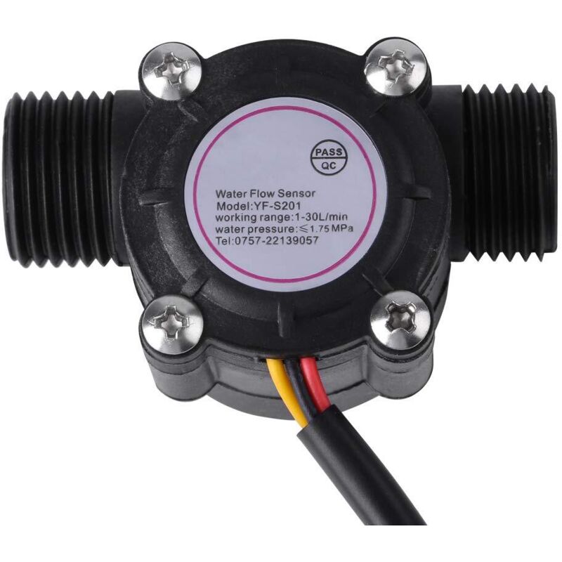 [niemals Verwendet] Wasserdurchflusssensor, Hochpräziser G1/2-durchflussmesser Mit Schalter Und Zähler 1–30 L/min