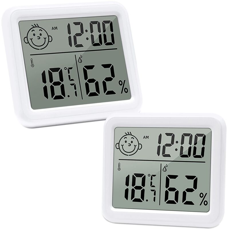 [niemals Verwendet] Stück Thermometer-hygrometer Für Den Innenbereich, Digitales Lcd-hygrometer Für Den Innenbereich, Für Zuhause, Schlafzimmer, Babyinkubator, Ankleidezimmer Usw.