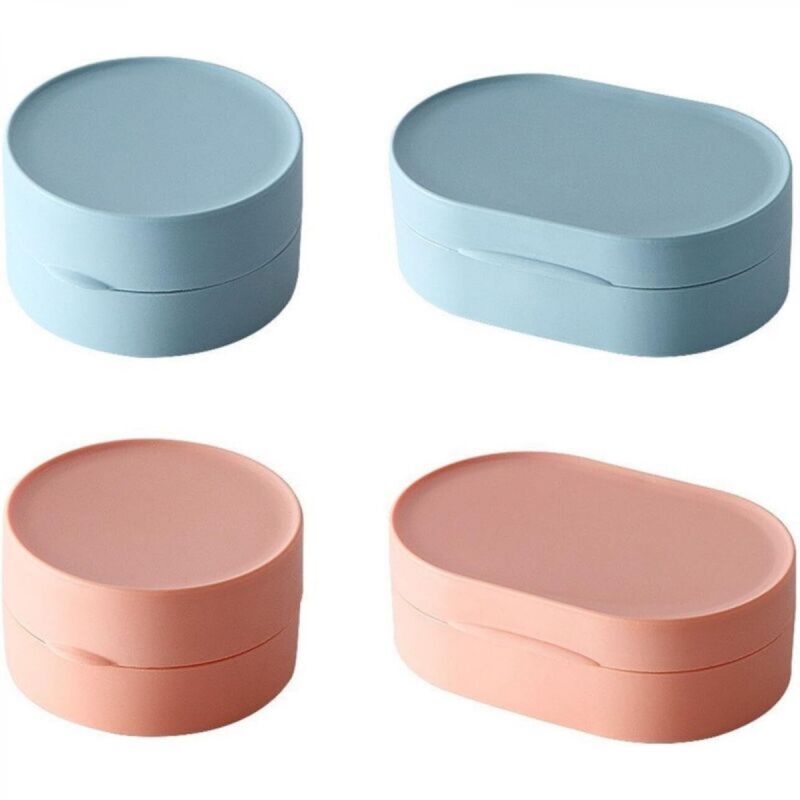 [niemals Verwendet] 4-teiliges Seifenschalen-set, Kreative, Schlichte Seifenbox, Multifunktionale Aufbewahrungsbox, Kleine Seifenbehälter, Praktische Reise-seifenbox, Seifenbox Aus Kunststoff