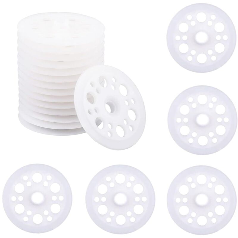 [niemals Verwendet] 100 Kunststoffscheiben, 46 Mm, Polypropylen- Und Schaumstoffscheiben Zur Befestigung Und Unterstützung Von Dämmplatten