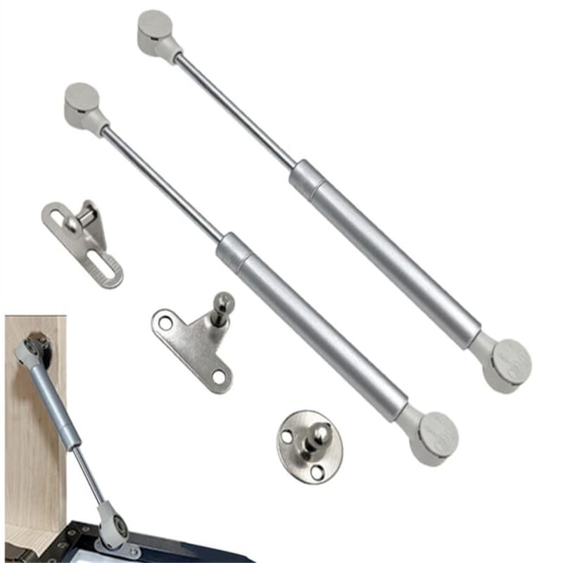 [niemals Verwendet] Satz Mit 2 Hydraulischen Gasfedern 100 N Für Druckkammern (silbergrau)