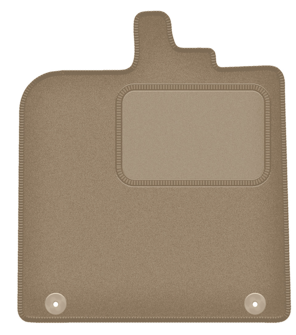 Fahrermatte Aus Samt Für: Smart Fortwo Ii Schrägheck (2007–2014), Beige