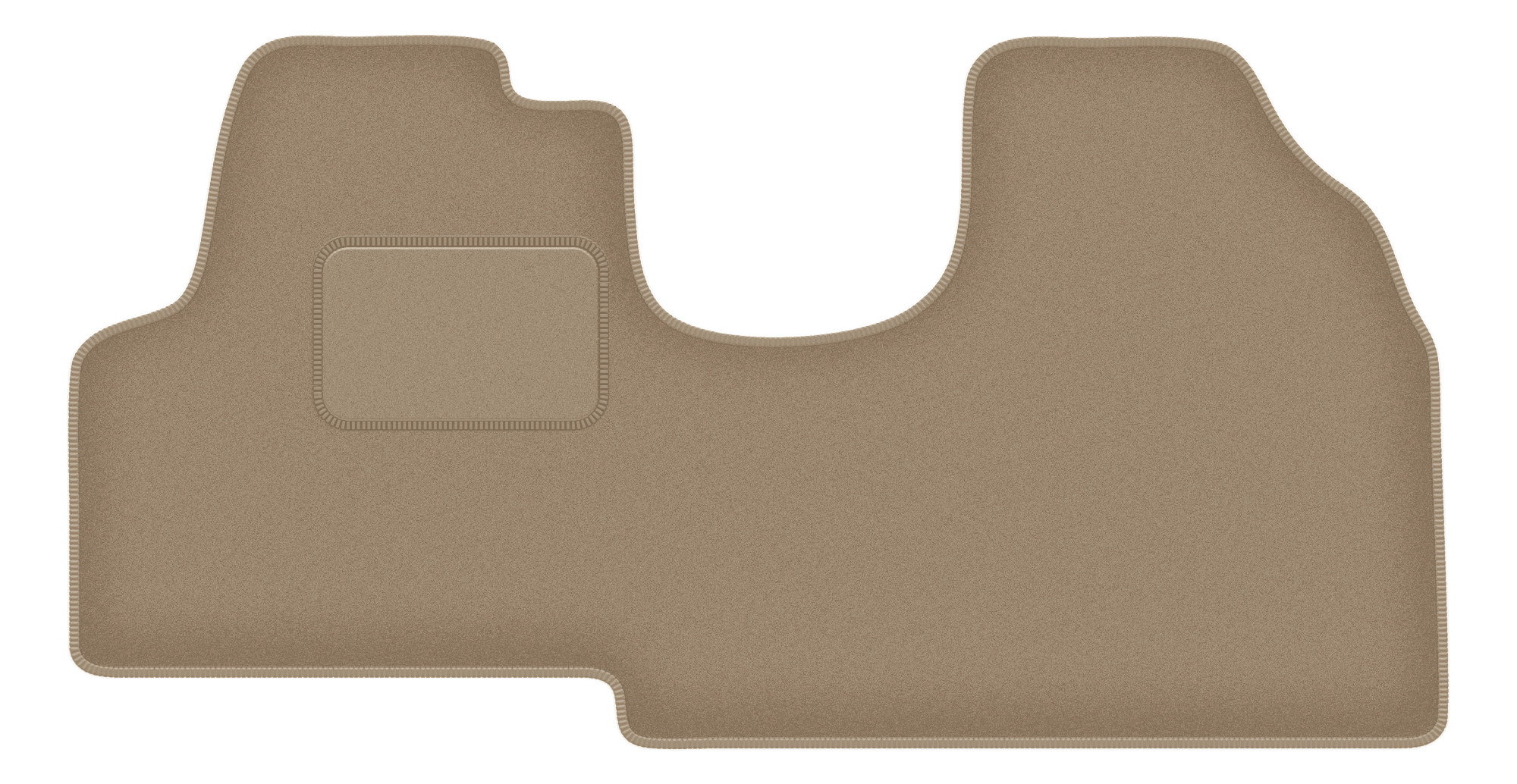 Fahrermatte Aus Samt Für: Fiat Scudo I Lieferwagen (1994–2006), Beige