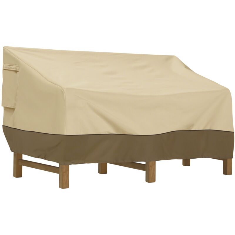 [niemals Verwendet] Wasserdichte Schutzhülle Für Gartensofas Und Terrassenbänke, 210d, 147 X 83 X 79 Cm, Beige