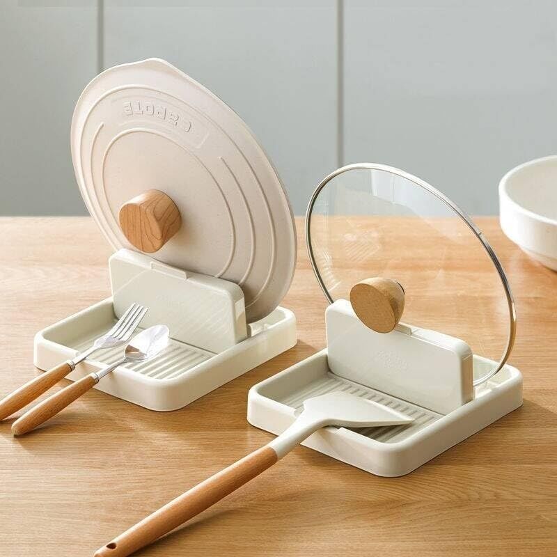 [niemals Verwendet] Set Mit 2 Löffelablagen Für Herdplatten, Deckelstütze Aus Kunststoff, Küchenutensilienhalter