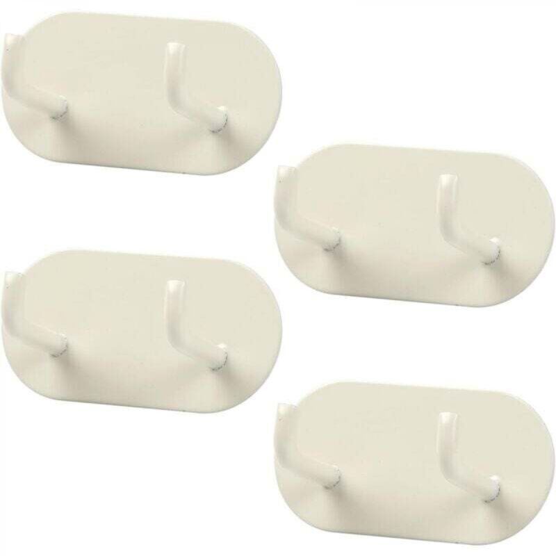 [niemals Verwendet] 4-teiliges Set Selbstklebender Wandhaken, Handtuchhalter Aus Metall, Handtuchhalter Ohne Bohren Für Badezimmer, Schlafzimmer, Küche (creme)