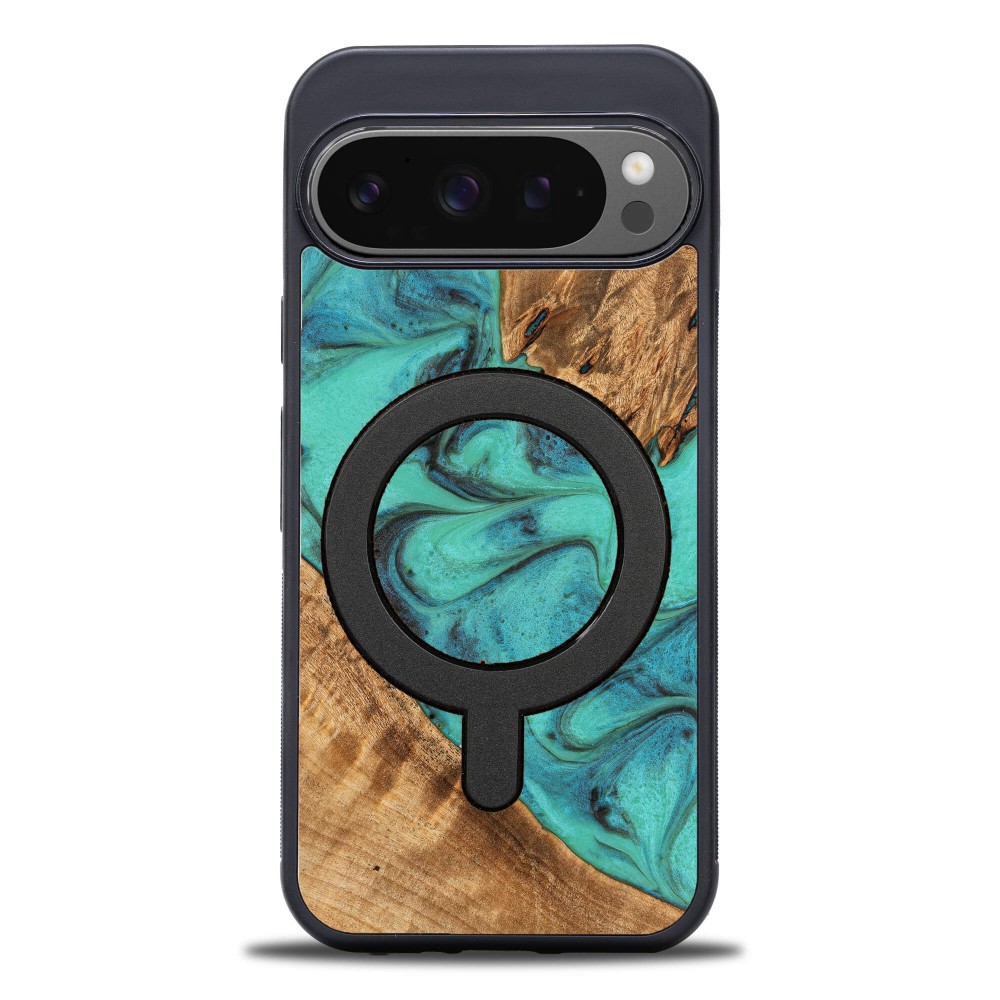Bewood Einzigartige Hülle Für Google Pixel 9/9 Pro – Türkis Mit Magsafe